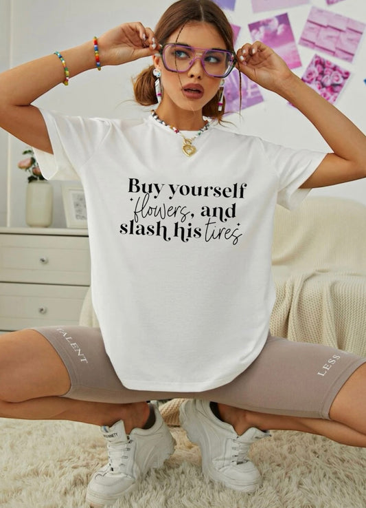 Buy Yourself Flowers - T-shirt (Small)