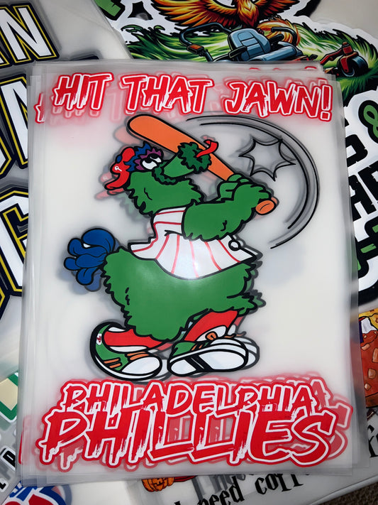 PHILADELPHIA PHILLIES PHANATIC (HIT THAT JAWN) DTF TRANSFER!