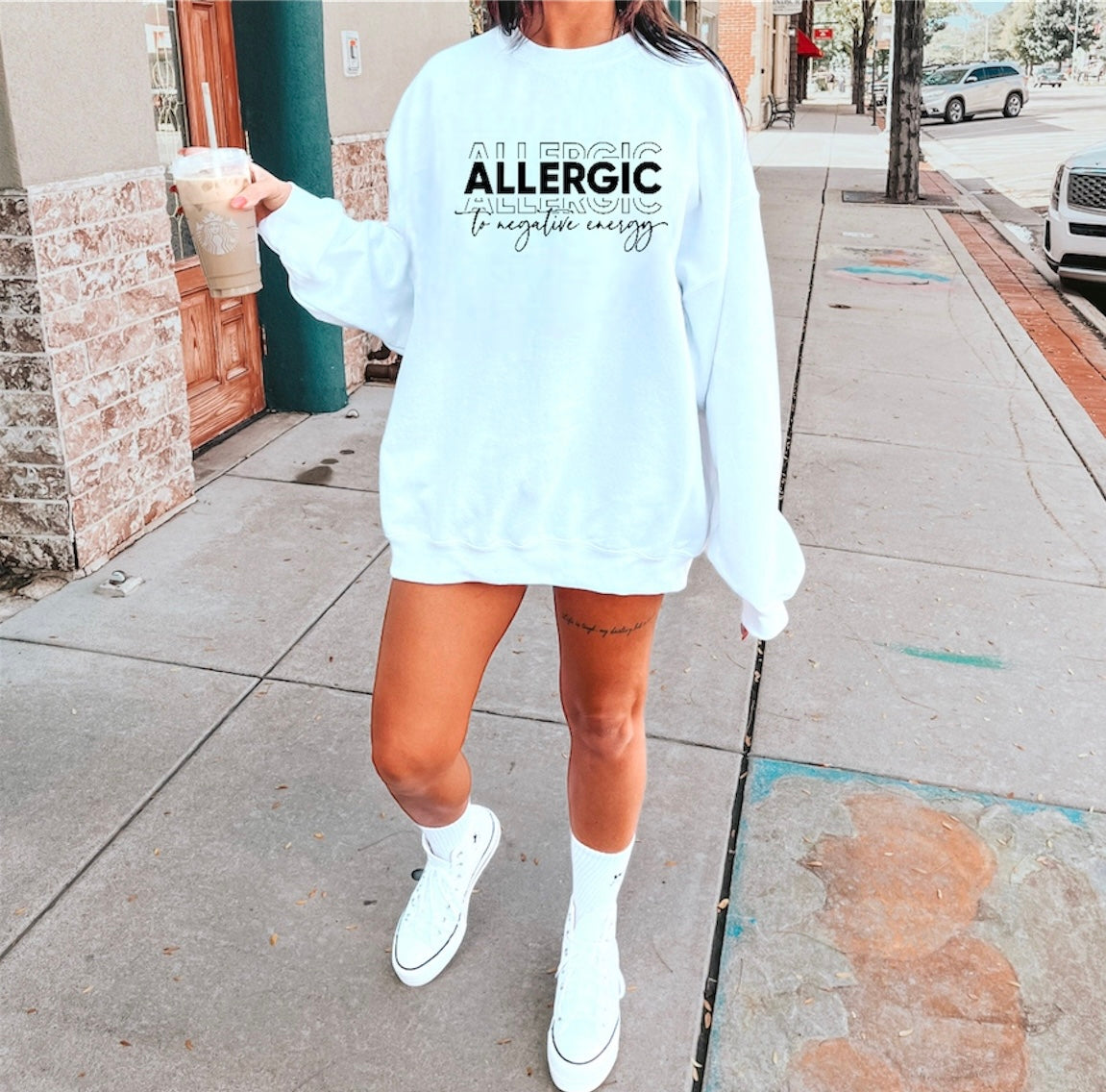 Allergic To Negative Energy - Sweatshirt